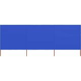  Vjetrobran s 3 panela od tkanine 400 x 120 cm azurno plavi | shoptok.hr