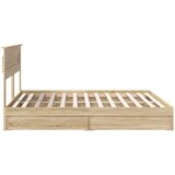  s od storage Sonoma hrast 180 x 200 cm Konstruirano drvo | shoptok.hr
