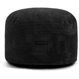 SLOWDOWN Črn tabure iz rebrastega žameta Om 60 – Cene