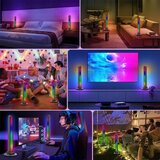  Set 2x LED RGBIC prigušiva stona lampa LED/5W/5V crna + daljinski upravljač | Eponuda.com