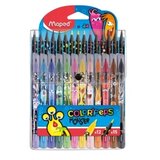 Maped flomaster 12 + bojice 15 monster ( m984718 ) Cene
