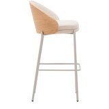 Kave Home Barski stol v bež in naravni barvi (višina sedeža 77 cm) Eamy – | Shoptok.si