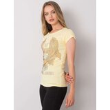 ex moda T-shirt-EM-TS-ES-21-533.16-light yellow | shoptok.hr