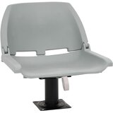 vidaXL Zložljiv sedež za čoln 2 kosa brez blazine siv 48x51x41 cm | Shoptok.si