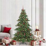 vidaXL Umjetno božićno drvce s nogom with LEDs s stalakom 180cm PVC | shoptok.hr