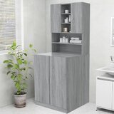 vidaXL omara za pralni stroj siva sonoma 70,5x25,5x90 cm Cene