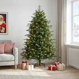  Umjetno božićno drvce s nogom 210 cm 300 LED lampica - 210 cm s LED svjetlima | shoptok.hr