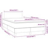  Krevet s oprugama i madracem svjetlosivi 120x190 cm od tkanine | shoptok.hr