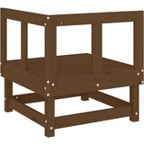  Vrtni kotni kavč medeno rjav trden borov les | Shoptok.si