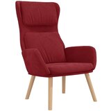  Stol za sproščanje vinsko rdeč žamet, (20957318) | Shoptok.si