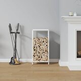  Stalak za drva bijeli 34x25x70 cm Hladno valjani čelik | shoptok.hr