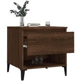 vidaXL Bočni stolić smeđa boja hrasta 50x46x50 cm konstruirano drvo | shoptok.hr