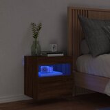  Zidni TV ormarić s LED svjetlima boja hrasta 40x30x40 cm | Eponuda.com
