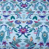 Catherine Lansfield Modra posteljnina za zakonsko posteljo 200x200 cm Mya Tropical Floral – | Shoptok.si