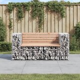 The Living Store Vrtna gabionska klop 143x71x65,5 cm trden les douglas - Vrtna Klop, (21437898) Cene