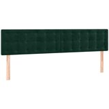  s oprugama i madracem tamnozeleni 200x200 cm baršunasti | shoptok.hr