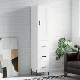  Visoka komoda bijeli 34,5x34x180 cm od konstruiranog drva | shoptok.hr