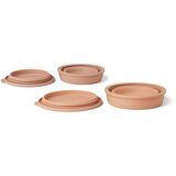 Liewood set 2 zložljivih posodic s pokrovom iz silikona dale tuscany rose/pale tuscany mix | Shoptok.si