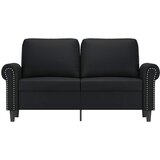  Dvosjed od tkanine crni 120 cm od umjetne kože | shoptok.hr