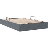  Otomanski krevet s pohranom Tamnosiva 120 x 190 cm Baršun | shoptok.hr