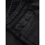 Ombre Men's shorts with elastic waistband and wash effect - grey | ePonuda.com