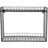 PT LIVING Crna željezna polica s više razina 40 cm Reja – | shoptok.hr