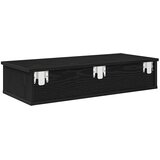  Zidna polica s ladicama crna 80x34x17 cm izrađeno drvo | Eponuda.com