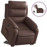 Maison Chic Električni naslanjač - Relax naslanjač s funkcijo vstajanja rjavo umetno usnje, (22061121) Cene