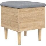  Klupa za pohranu boja hrasta 42x42x46 cm od konstruiranog drva | shoptok.hr