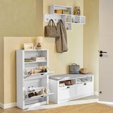SoBuy predsoba za čevlje v beli barvi v skandinavskem slogu, (20814917) | Shoptok.si