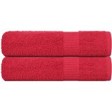  Ručnici za kupanje ŽABA 2 kom. Crveni 100x150 cm 360 g/m² | Shoptok.si