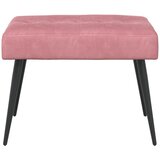 Klupa s gumbastim tkanjem Ružičasta 60 x 40 x 45 cm Baršun | shoptok.hr