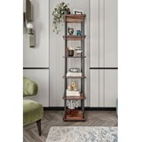 Hanah home Polica za knjige Bookcase 6 Tiers Square Walnut | ePonuda.com
