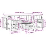  Set vanjskih sofa 7 kom. Prirodna i bež | shoptok.hr