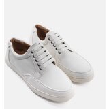 Gemre White men's derby shoes decorated with embossing Emer | Shoptok.si