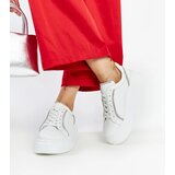 Karino White leather sneakers with rhinestones | shoptok.hr