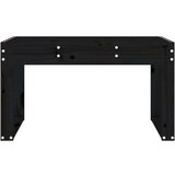  Klupa crna 80 x 38 x 45 cm od masivne borovine | shoptok.hr