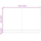  Ručno uvučeni suncobran crveno-bijeli 350x200 cm | shoptok.hr
