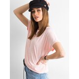 BASIC Feel Good T-shirt-RV-TS-4662.86-light pink | Shoptok.si