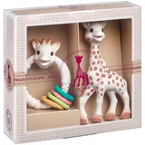 Vulli® poklon paket pri rođenju žirafa sophie (grickalica i obruč u boji)