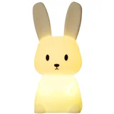 ILIKE Elight RA1 Rabbit, mehka silikonska otroška barvna nočna led svetilka z baterijo / USB-C bela, (21383408)