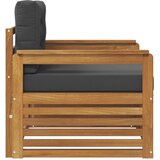  Set vanjskih sofa Čvrsto drvo akacije i poliester Prirodna - Prirodno i antracit Otvoreni okvir | shoptok.hr