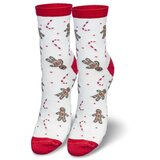 Milena Women's Christmas Cookie People Socks White | Shoptok.si