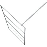 Pregrada za tuš srebrna 100 x 195 cm s prozirnim staklom ESG | shoptok.hr