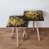 Hanah home 2Shp93 - black blackgold nesting table (2 pieces) | ePonuda.com