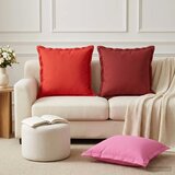  Jastuk s jastukom HOUTEN 6 kom. Vinska crvena Poliester - boja crnog vina 45 x 45 cm 6 | shoptok.hr