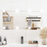  Zidno ogledalo s LED svjetlima 40 x 80 cm stakleno pravokutno | Shoptok.si