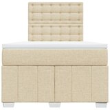  Krevet box spring s madracem krem 120 x 190 cm od tkanine | shoptok.hr