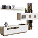 Hom`in DNEVNI REGAL, bela, barve hrasta | Shoptok.si