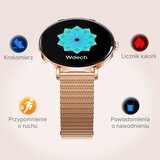 Forever Lucca SB-370 Rose Gold pametni sat 1,43" AMOLED, Bluetooth pozivi, IP68 | shoptok.hr